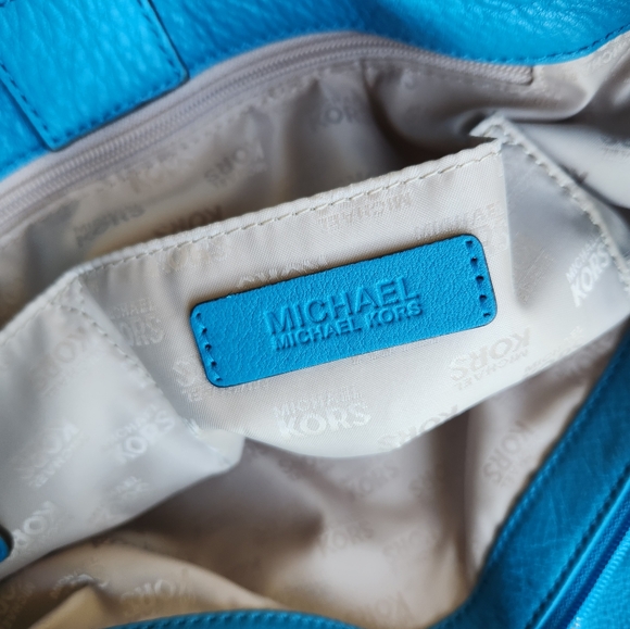 Michael Kors fulton chain summer blue shoulder bag - Picture 16 of 16